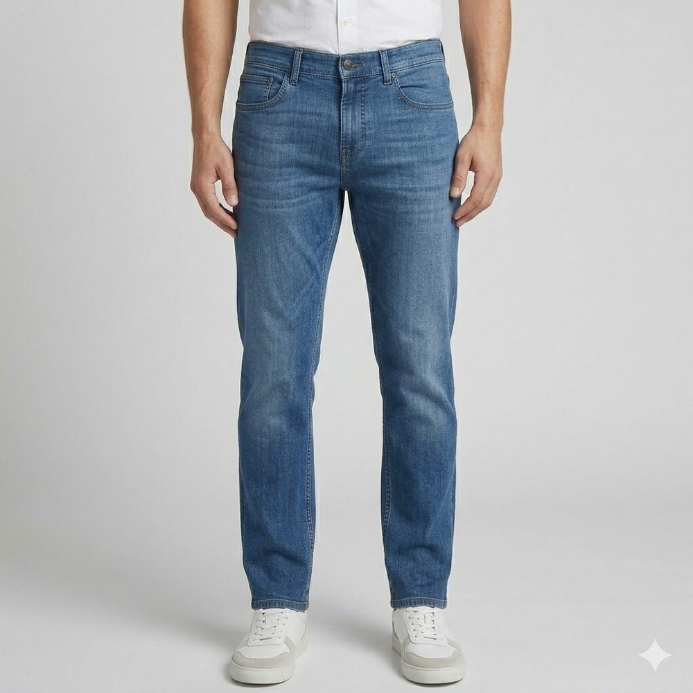 7 For All Mankind Slimmy Luxe Performance Plus Jeans 34 Medium Wash
